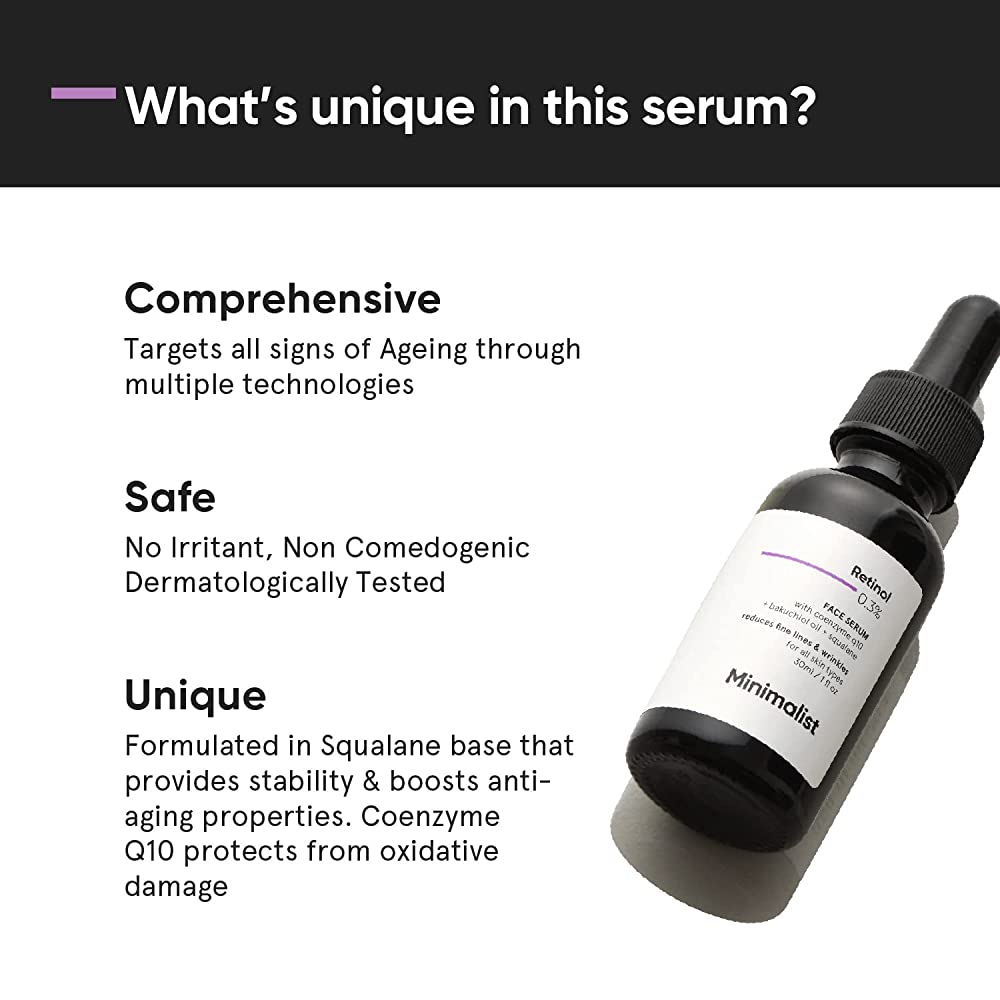 Minimalist Retinol 0.3% + Q10 | Grocsy