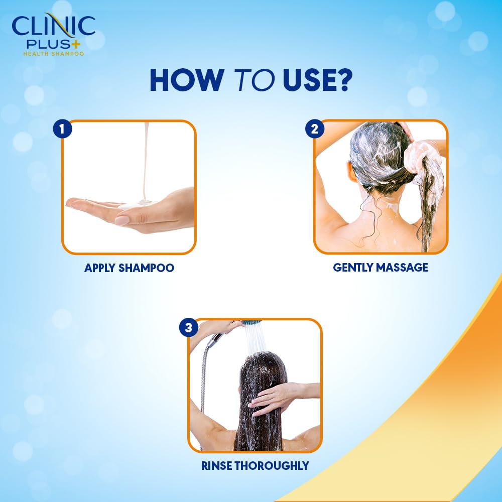 Clinic Plus Strength & Shine with Egg Protein Shampoo | Grocsy
