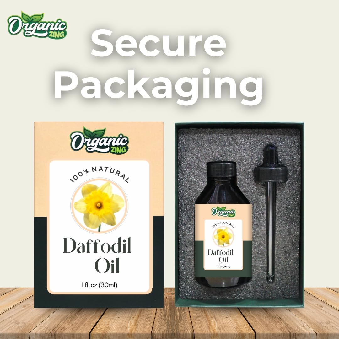 Organic Zing Daffodil (Narcissus jonquilla) Oil | Pure & Natural Essential Oil for Aroma and Diffusers | Grocsy