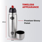 CELLO Flipstyle Insulated Stainless Steel Flask Water Bottle with Jacket For Daily Use 1000 ml | Grocsy