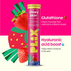 PLIX The Plant Fix Skin Hydration Combo - Hyaluronic Acid And Skin Glow Glutathione | Grocsy