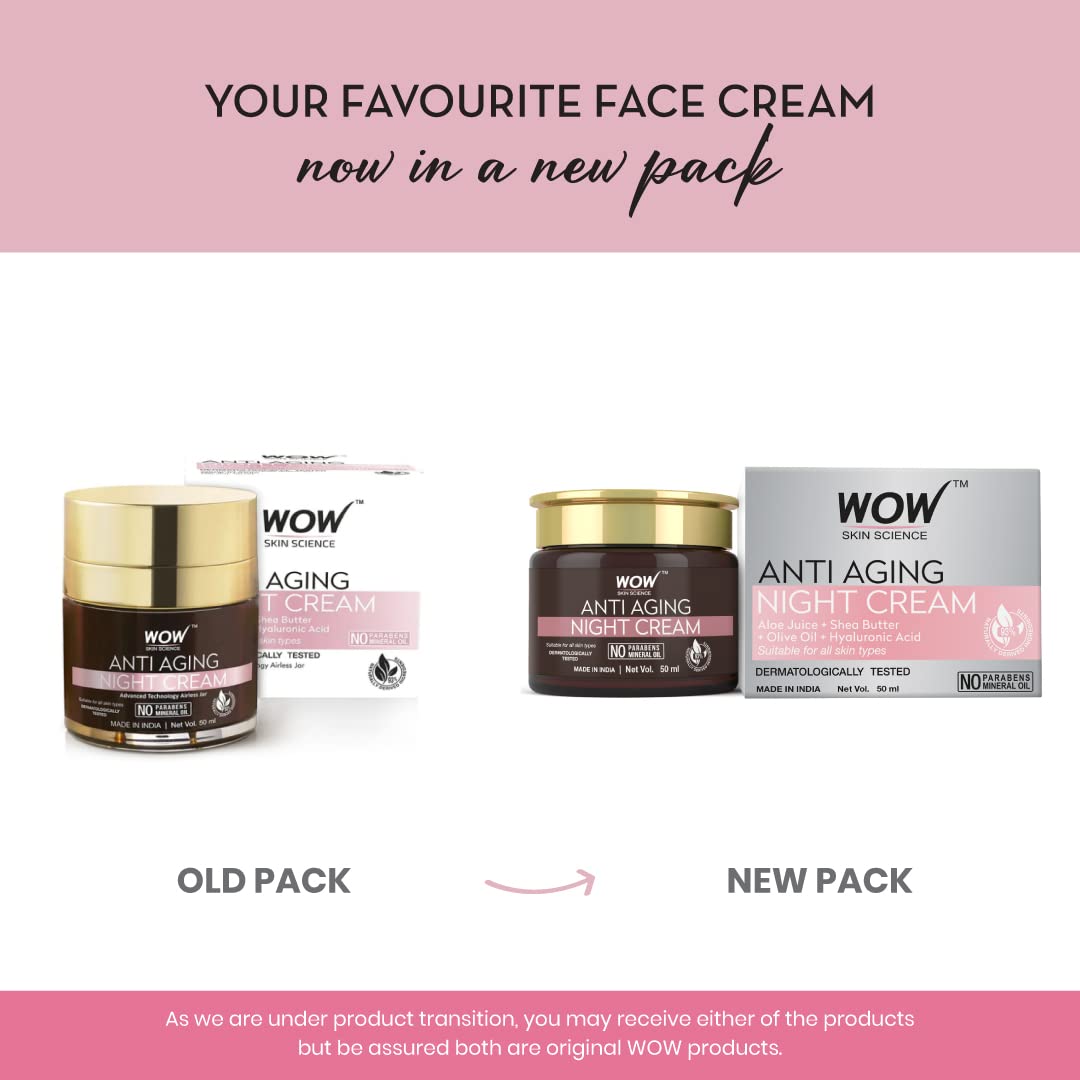 Wow Skin Science Anti Aging Night Cream | Grocsy