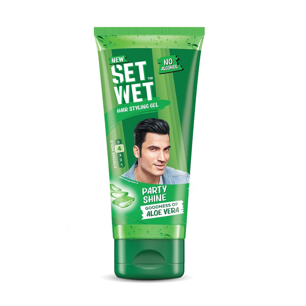 Set Wet Hair Gel for Men Vertical Hold Strong Hold High Shine | Grocsy
