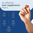 Man Matters Biotin Nourish Hair Gummies - Strawberry Flavor With Zinc & Multivitamins | Grocsy