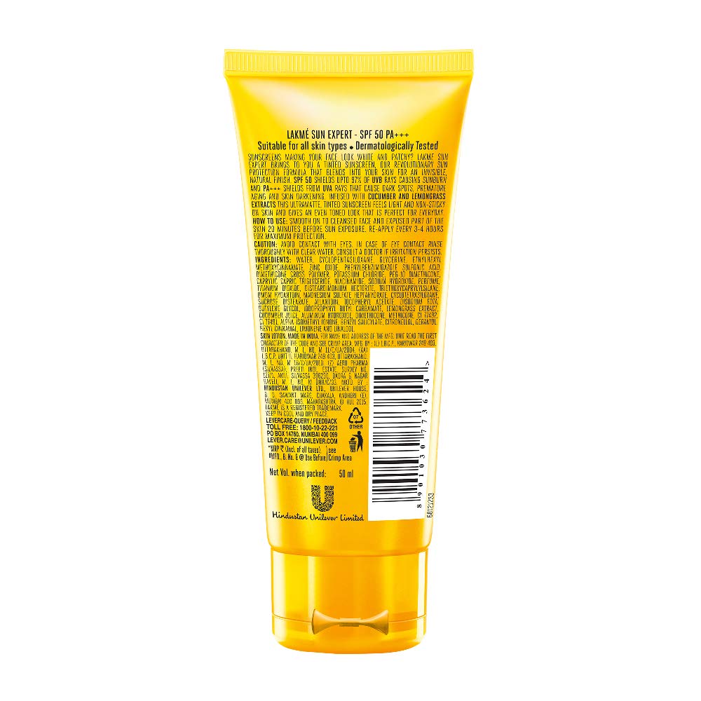 Lakme Sun Expert Tinted Sunscreen 50SPF | Grocsy