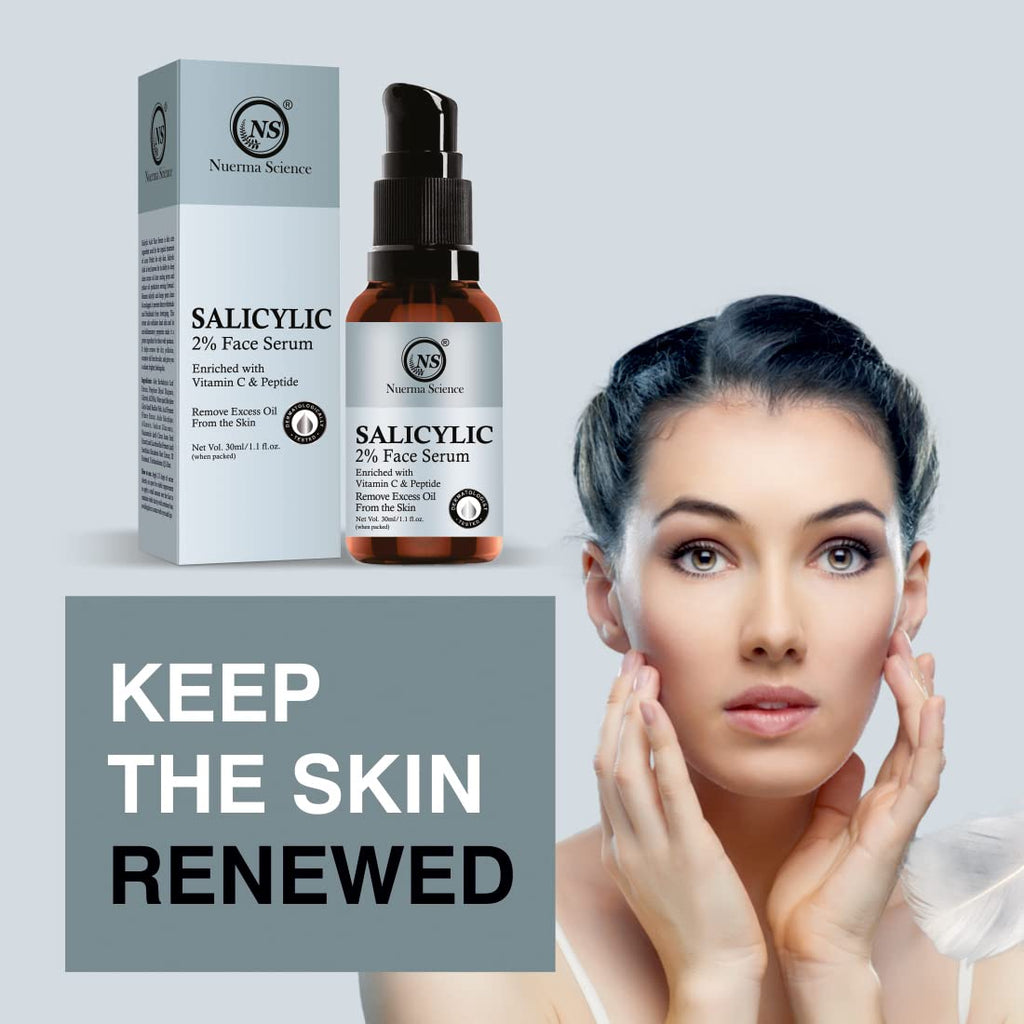 Nuerma Science Salicylic Acid Face Serum | Clear, Radiant Skin | Grocsy