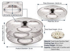 Dynore Stainless Steel Idli Stand Idli Maker 3 x 3 Plates (9 Idli), 9 liter, Silver | Grocsy