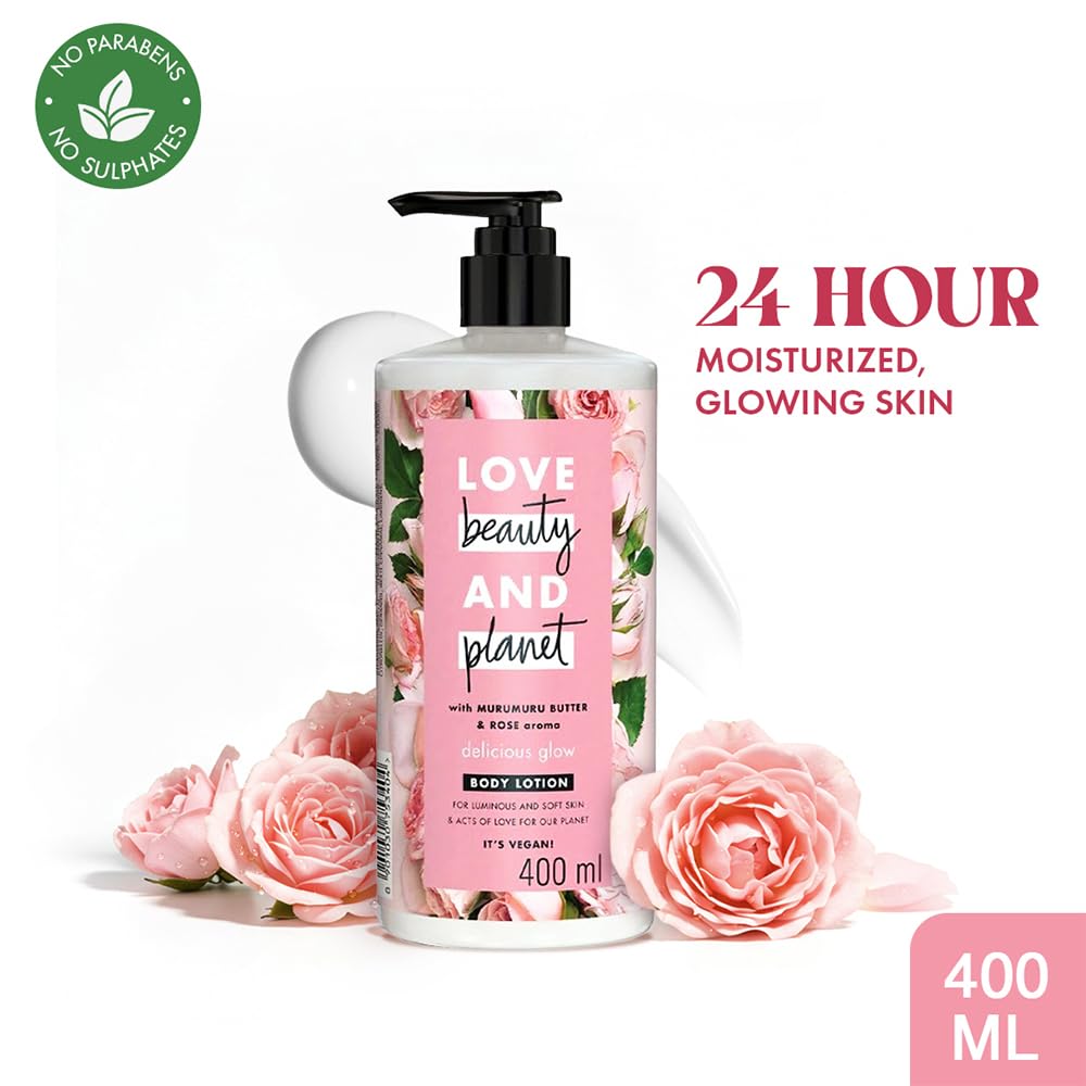 Love Beauty And Planet Murumuru Butter & Rose Body Lotion | Grocsy