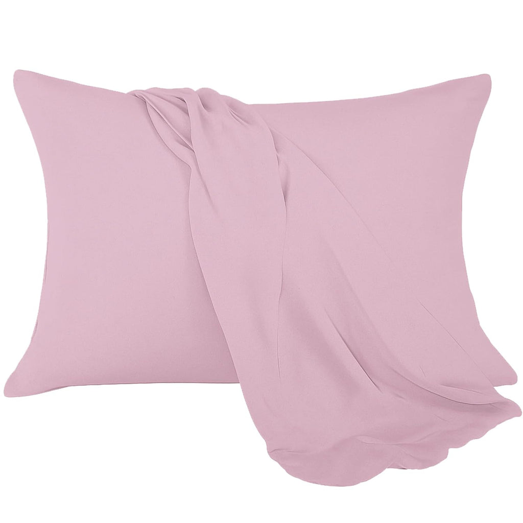 Ambra Linens Ultra Soft Pillow Protectors 300TC Set of 2 Breathable Pillow Covers-Pink | Grocsy