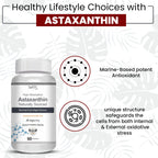 Vokin Biotech Astaxanthin 29mg - Naturally Sourced from Algae - Non-Synthetic - Best or Healthy Ageing | Grocsy