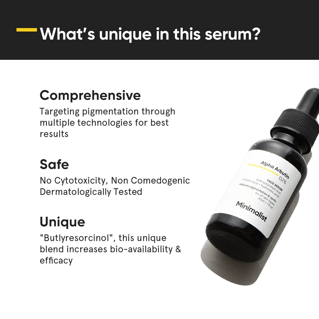 Minimalist Alpha Arbutin 02% Face Serum | Grocsy
