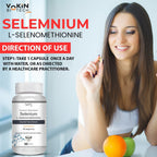 Vokin Biotech Selenium Capsules 40mcg - Superior Absorption - 90 Vegetarian Capsules | Grocsy