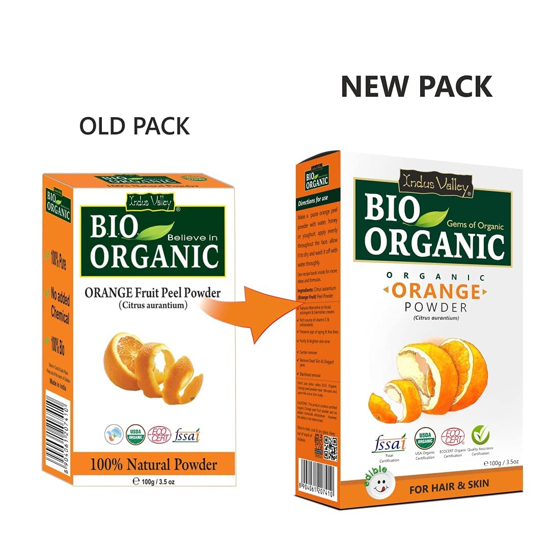 Indus Valley Bio Organic Orange Peel Powder | Grocsy