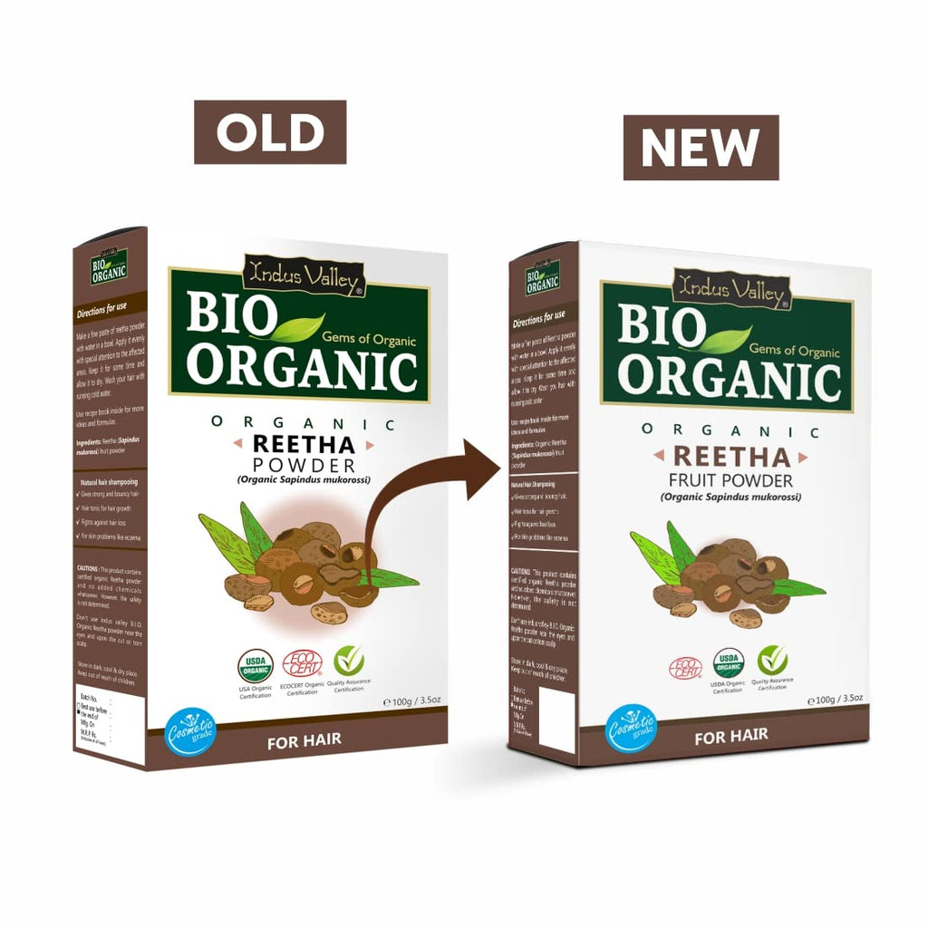 Indus Valley Bio Organic Reetha Powder | Grocsy