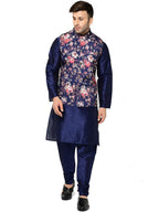 ABH Lifestyle Men's Floral Nehru Jacket | Grocsy