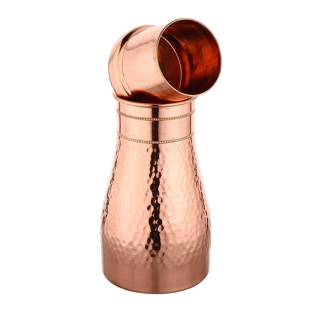 KC Pure Copper Designer Copper Water Bottle 1250 ML | Grocsy