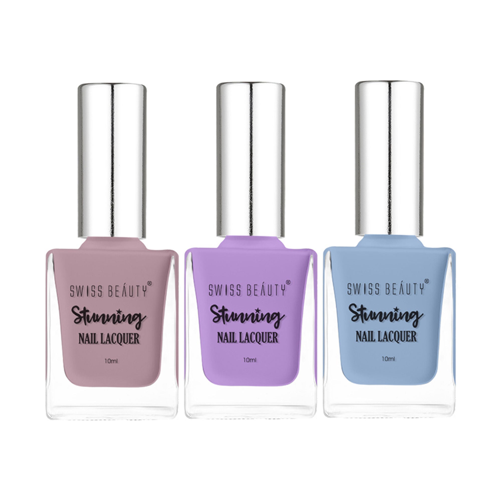 Swiss Beauty Stunning Nail Lacquer Pack Of 3 | Grocsy