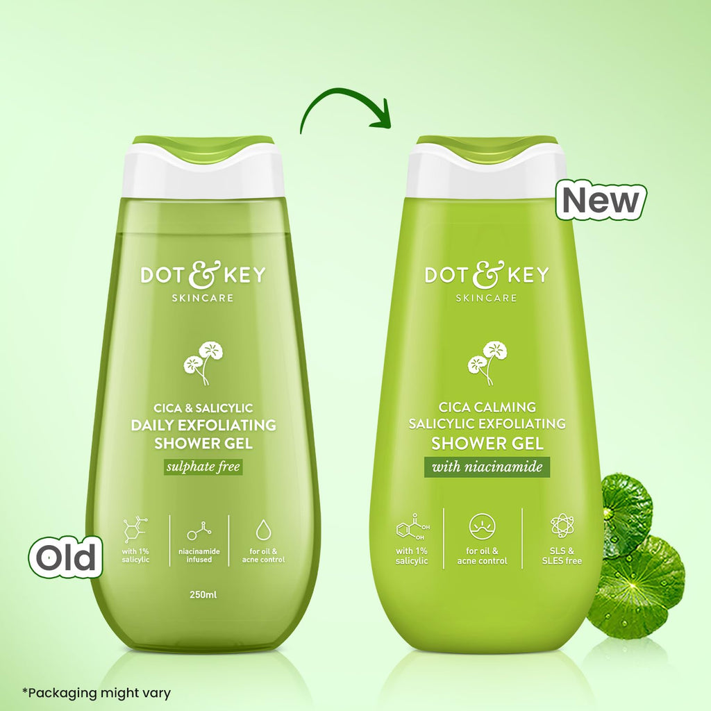 Dot & Key Cica & Salicylic Daily Exfoliating Shower Gel | Grocsy