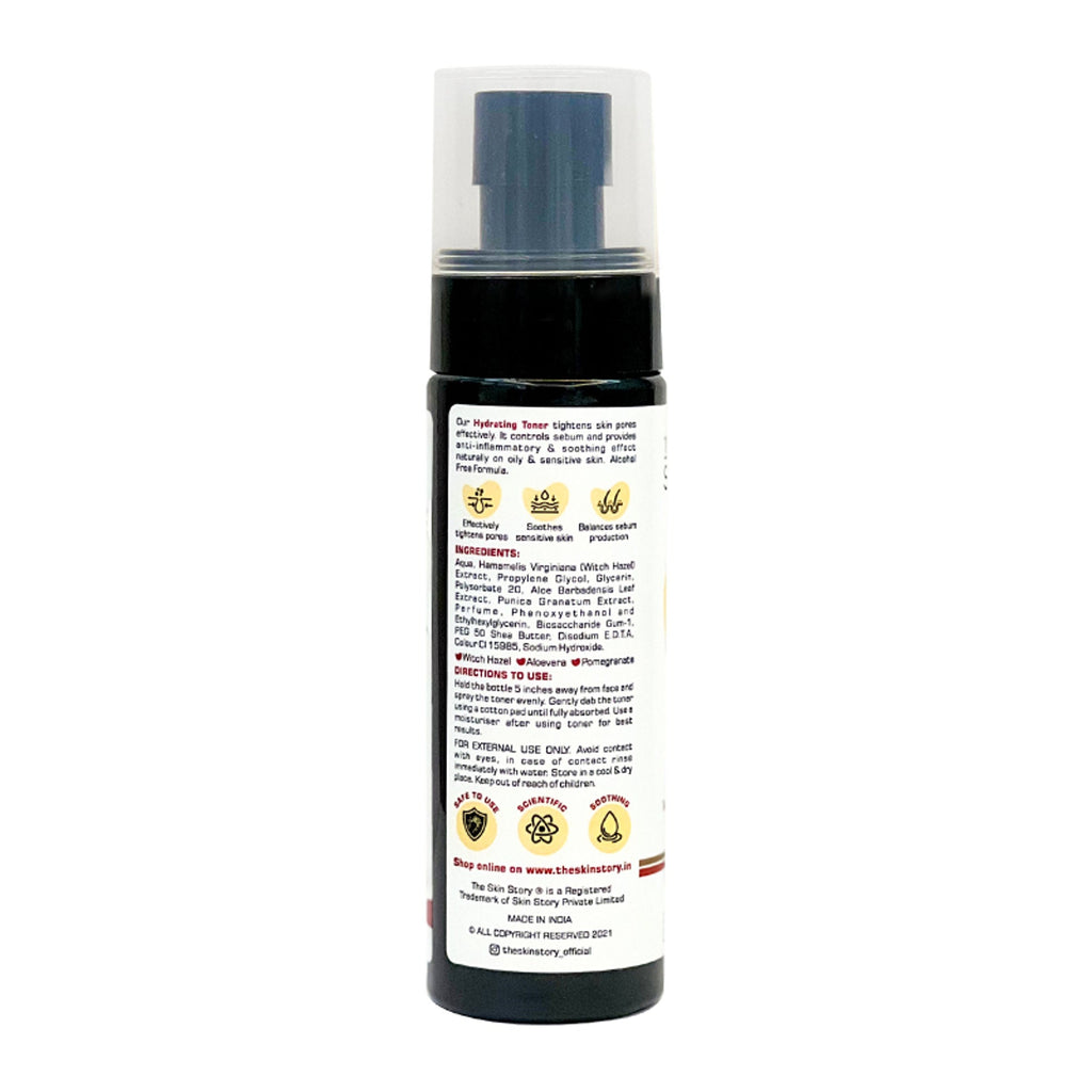 The Skin Story Water-like Hydrating Face Toner For Oily Acne Prone Skin With AloeVera | Grocsy
