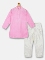 Sethukrishna Boys Pink Kurta with Pyjamas set | Grocsy
