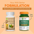 Pure Nutrition Papaya Leaf & Fruit Extract Veg Capsules | Grocsy