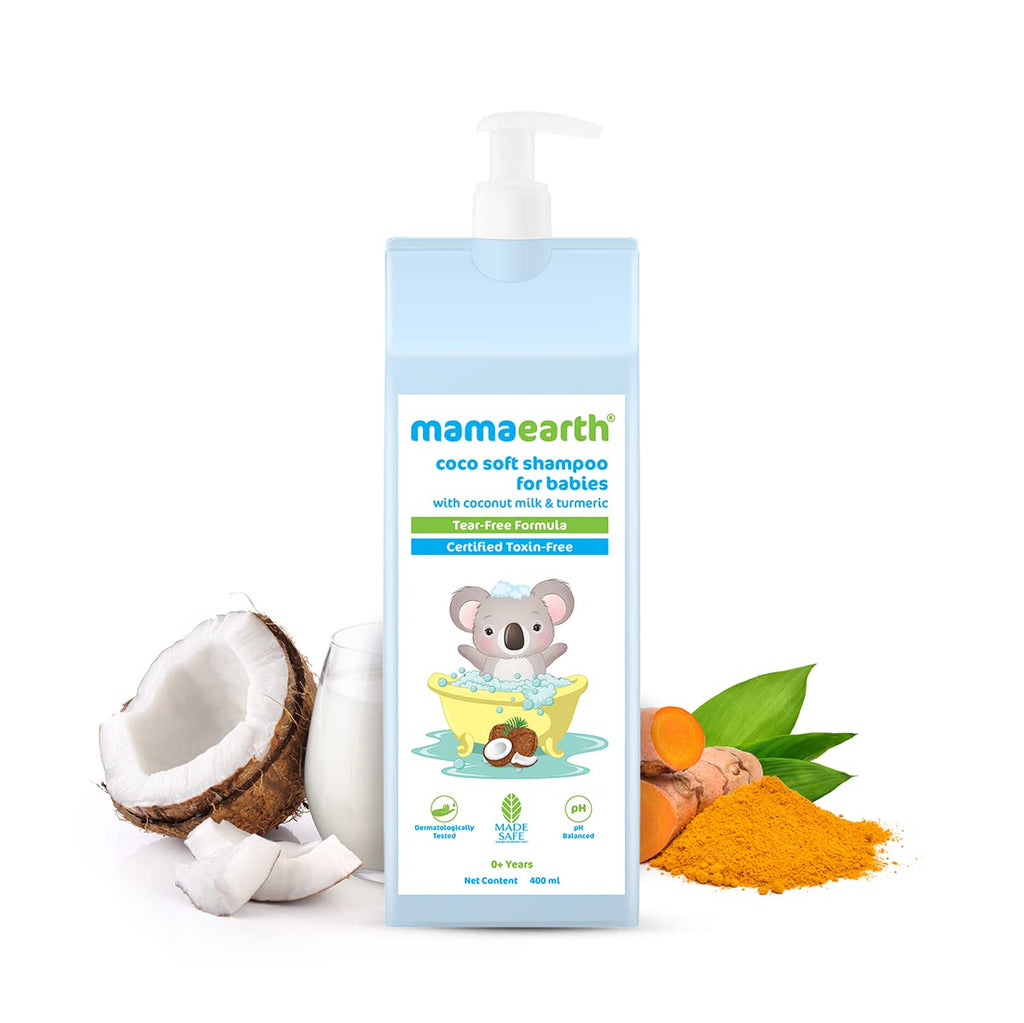 Mamaearth Coco Soft Shampoo with Coconut Milk & Turmeric for Babies - Limited Time Offer | Grocsy