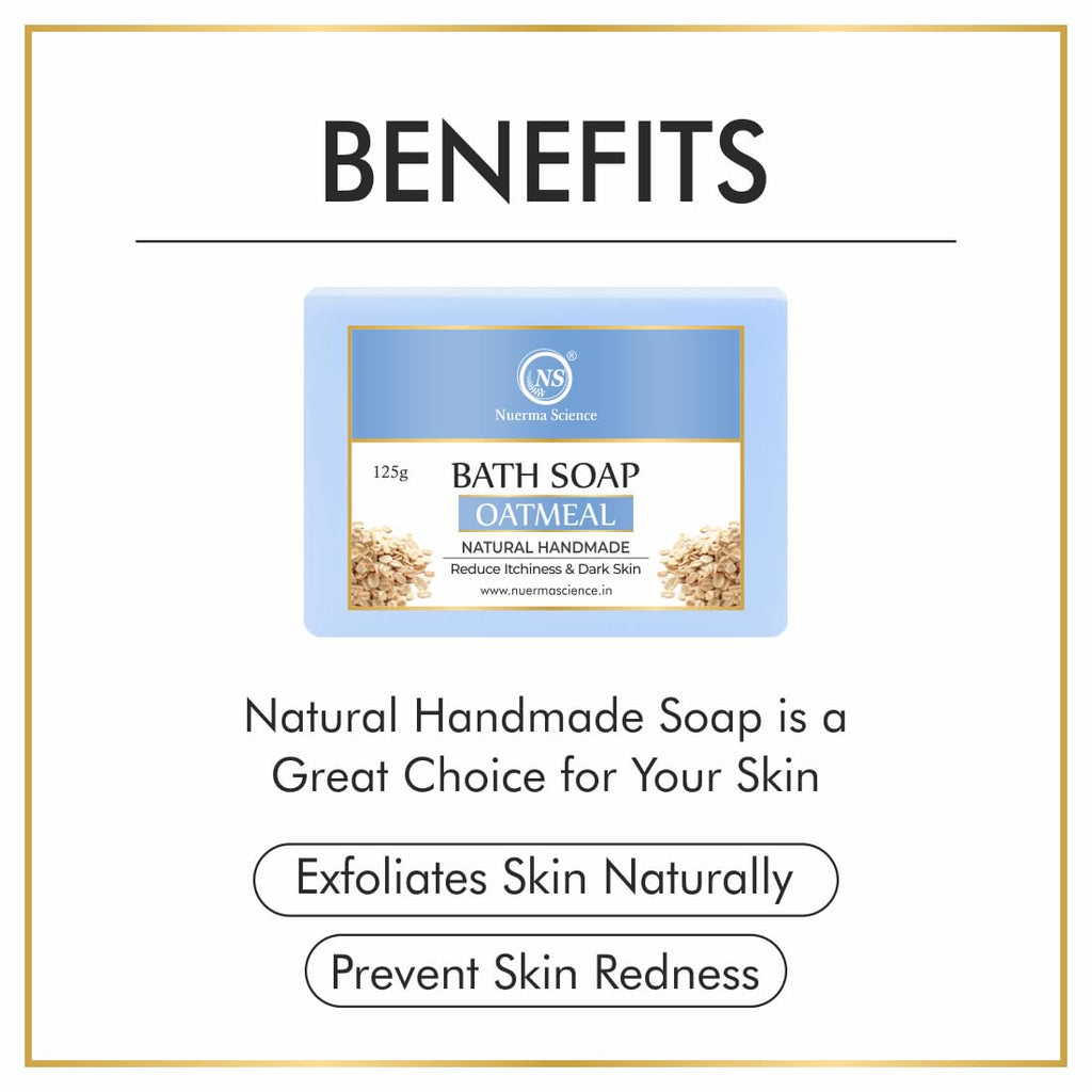 Nuerma Science Oatmeal Bath Soap | Reduce Itchiness & Dark Skin | Grocsy