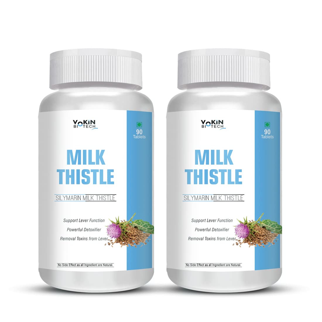 Vokin Biotech Milk Thistle Supplement for Liver Support and Liver Detox | Grocsy