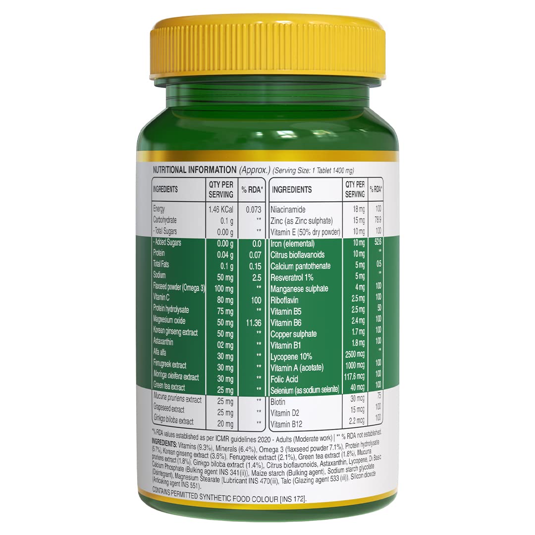 Pure Nutrition Multivitamin Tablets for Men | Grocsy