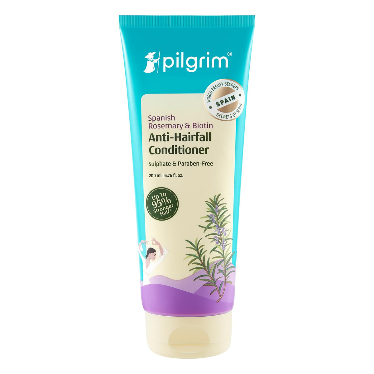 Pilgrim Spanish Rosemary & Biotin Anti Hairfall Conditioner For Reducing Hair Loss & Breakage | Grocsy