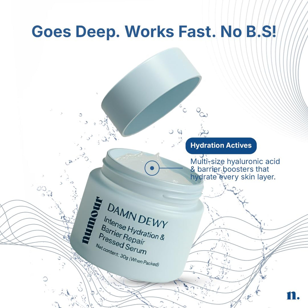 Numour Damn Dewy Intense Hydration & Barrier Repair Pressed Serum | Grocsy