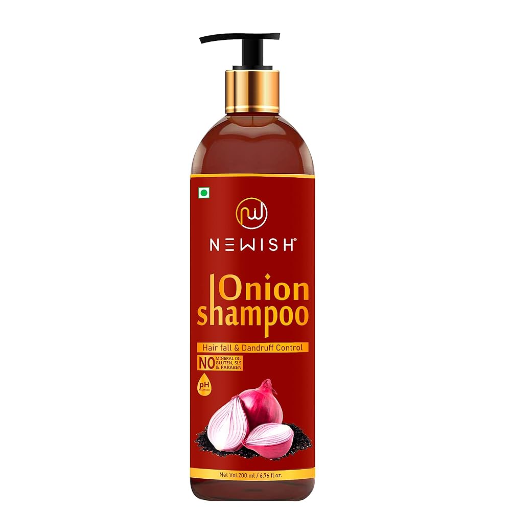 Newish Red Onion Shampoo For Hair Growth & Hair Fall Control | Grocsy