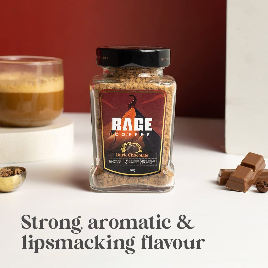 Rage Coffee Dark Chocolate Instant Coffee | Grocsy