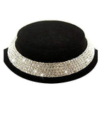 Silver-Toned Alloy Rhinestones Studded Choker Necklace - The Pari | Grocsy