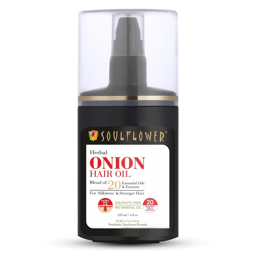 Soulflower Herbal Onion Hair Growth Oil | Grocsy