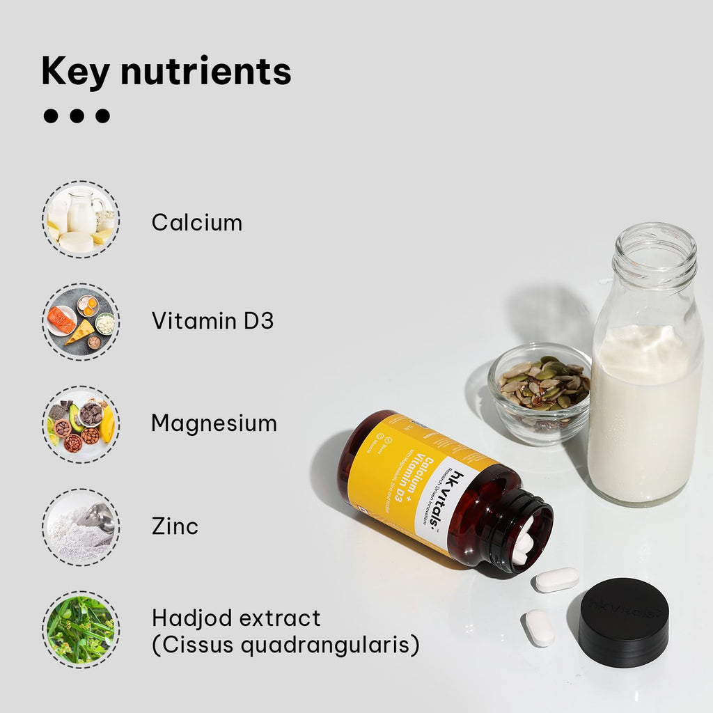 HK Vitals Calcium + Vitamin D3 Tablets | Grocsy