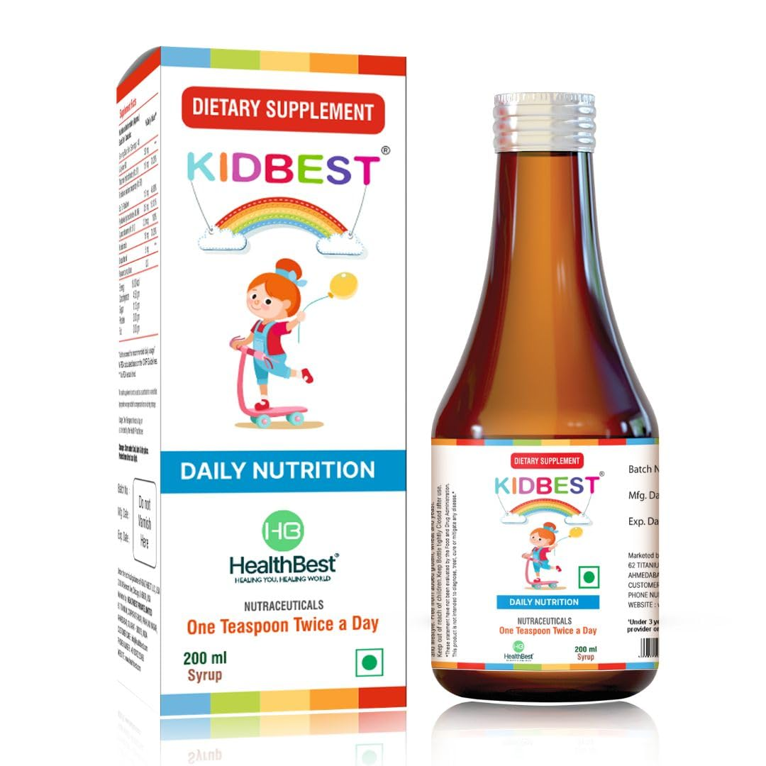 HealthBest Kidbest Appetite Stimulant Syrup for Kids | Grocsy