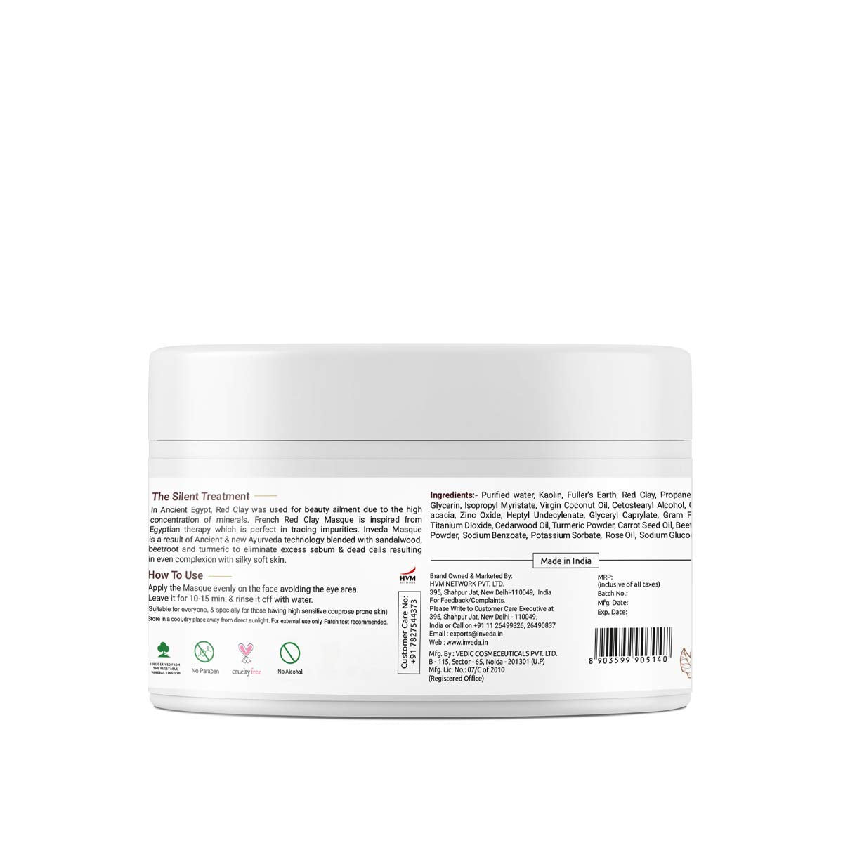 Inveda French Red Clay Masque | Grocsy