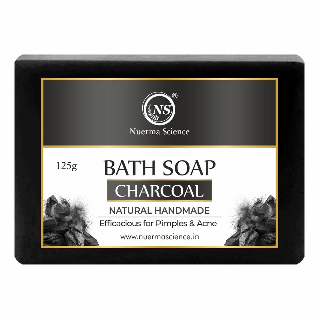 Nuerma Science Charcoal Bath Soap | Efficacious for Pimples & Acne | Grocsy