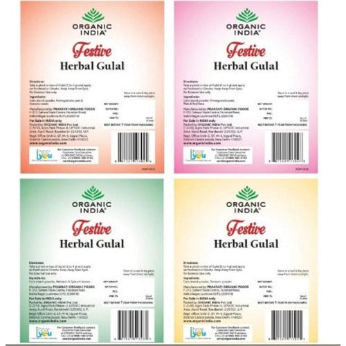 Organic India Organic Holi Colours - 200 gms | Grocsy