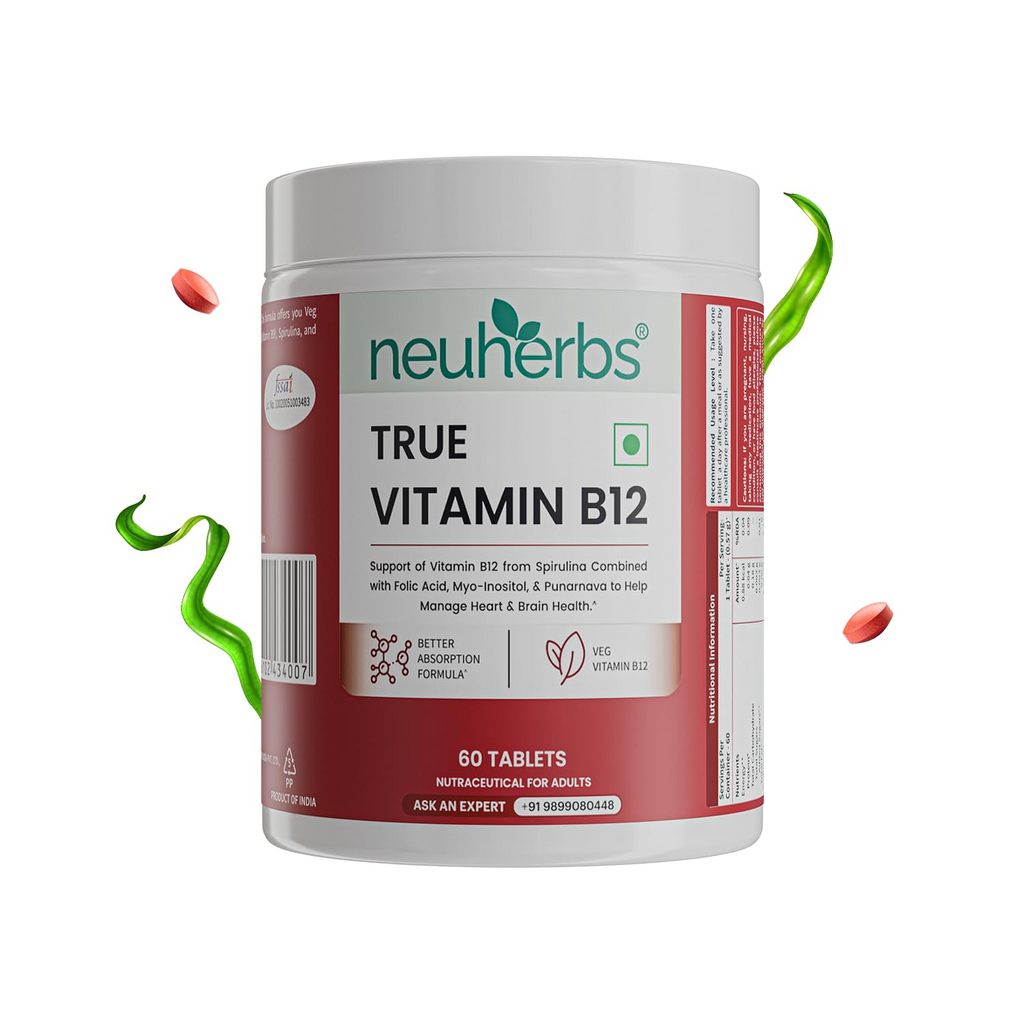 Neuherbs Plant-Based True B12 Tablets | Grocsy