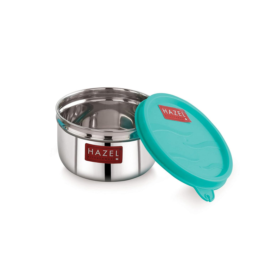 HAZEL 250ML Stainless Steel Container with Airtight Lid | Small Steel Jar | Grocsy