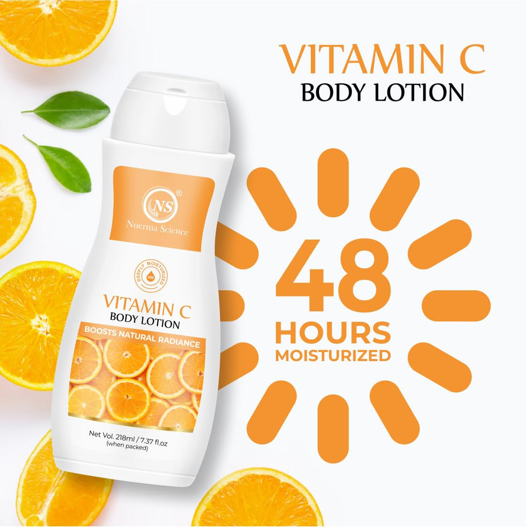 Nuerma Science Vitamin C Moisturizing Body Lotion | Deep Hydrating & Nourishing Body Lotion | Grocsy