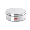 Sumeet Stainless Steel Flat Canister/Storage Container (1.2Ltr) (17Cm) | Grocsy