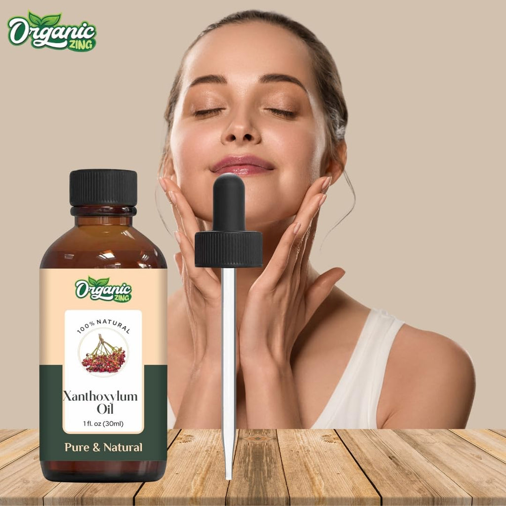 Organic Zing Xanthoxylum (Zanthoxylum) Oil | Pure & Natural Steam Distilled Essential Oil for Aroma, Diffusers & Massage | Grocsy