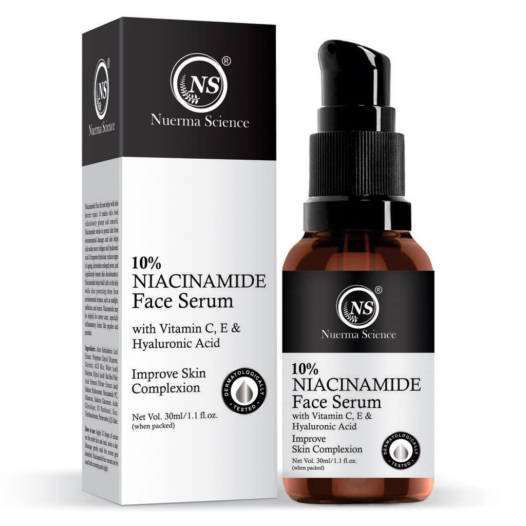 Nuerma Science 10% Niacinamide Face Serum | Plump, Smooth, Radiant Skin | Grocsy