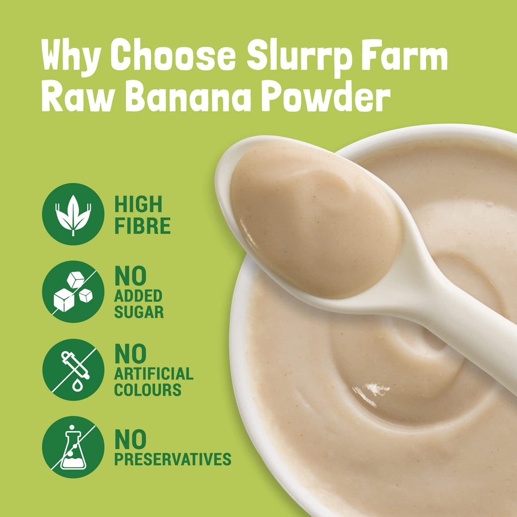 Slurrp Farm Raw Banana Powder Cereal from Kerala For Little Ones | Grocsy