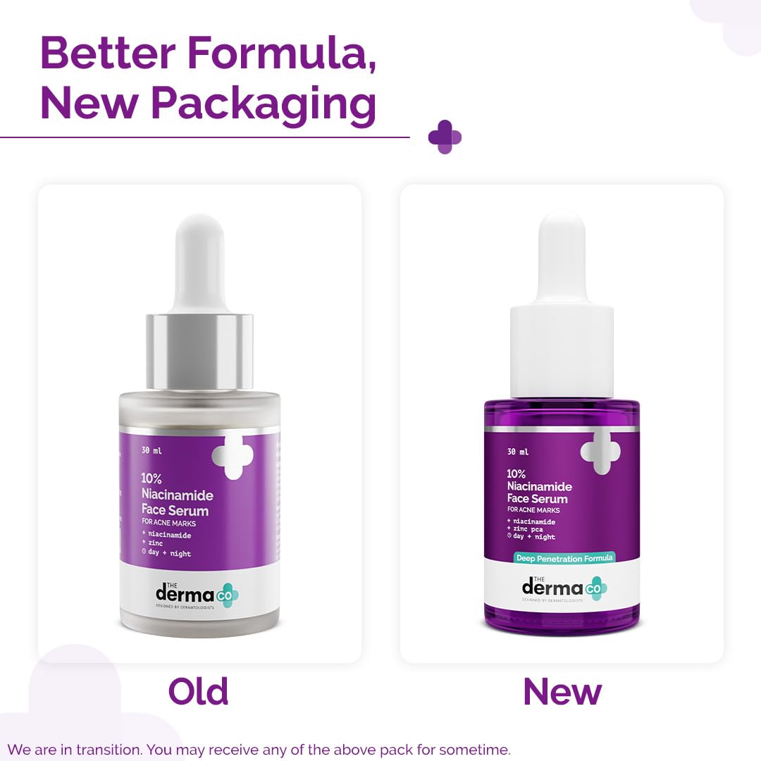 The Derma Co 10% Niacinamide Face Serum For Acne Marks & Acne Prone Skin | Grocsy