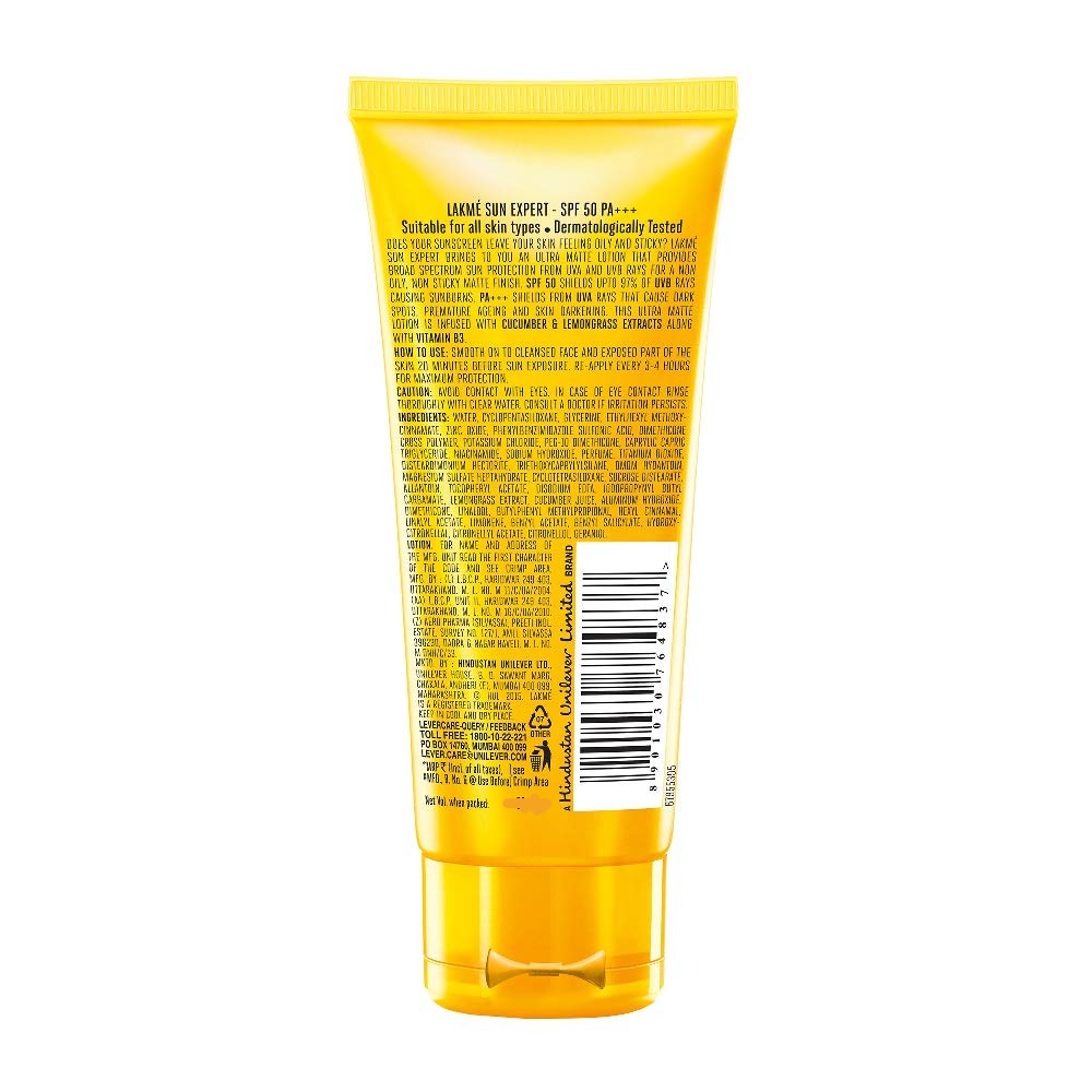 Lakme Sun Expert SPF 50 PA Fairness UV Sunscreen Lotion | Grocsy