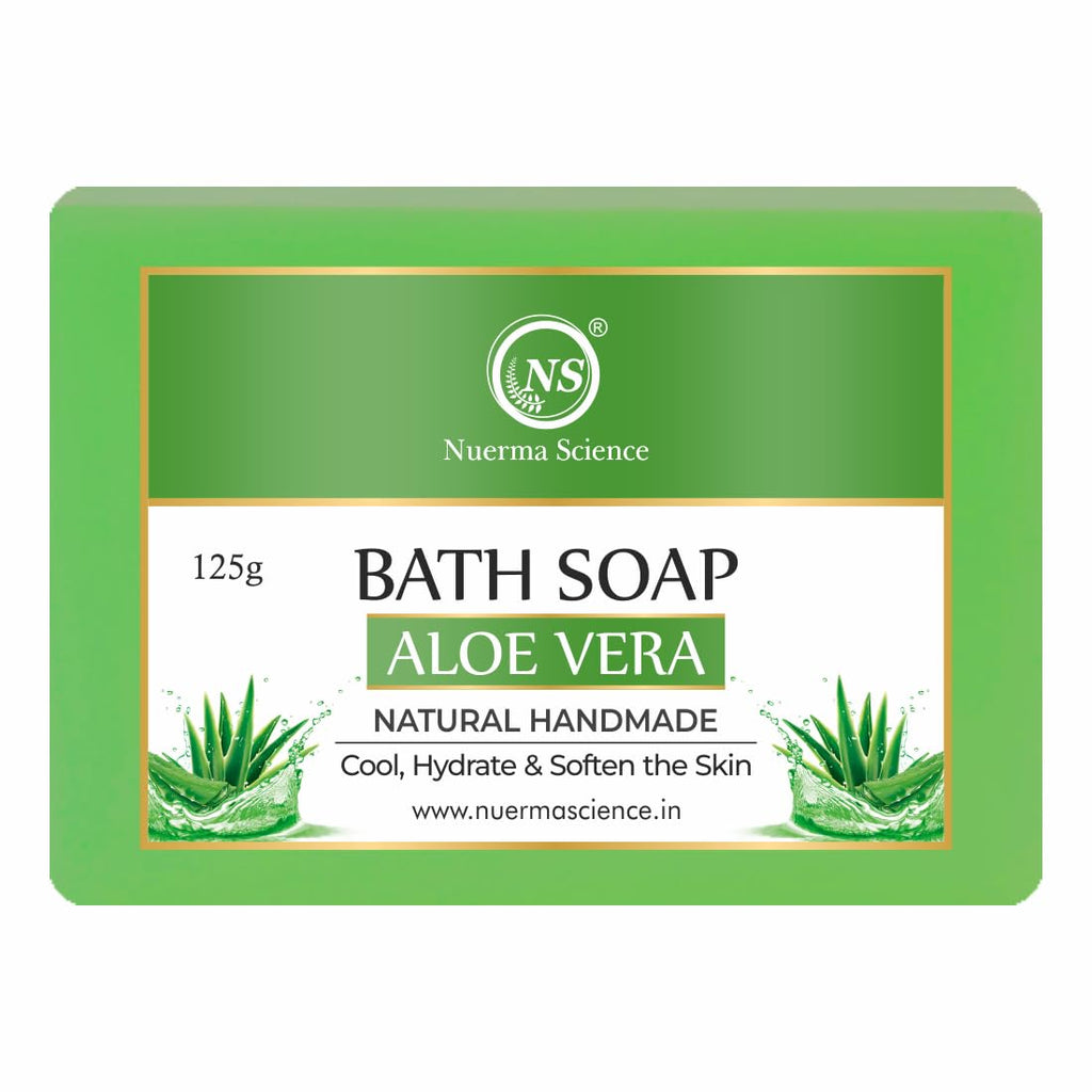Nuerma Science Aloe Vera Bath Soap | Hydrates & Rejuvenates Skin | Grocsy